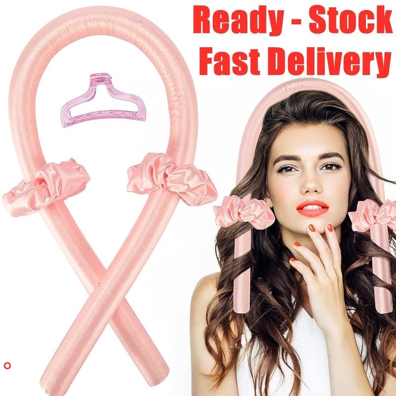 [Hàng mới về] Lô uốn tóc không dùng nhiệt kèm kẹp càng cua DIY