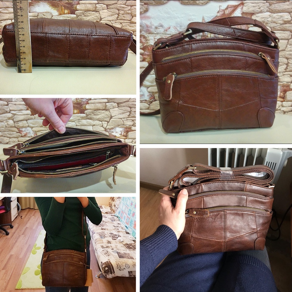 Túi đeo chéo Cobbler Legend bằng da thật thời trang cho bạn gái