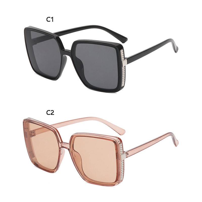 Kính Mát Gọng Vuông Lớn Chống Tia UV400 Thời Trang