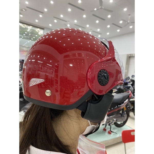 Mũ bảo hiểm nửa đầu có kính New Scooter Honda chính hãng