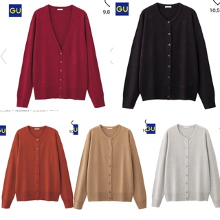 Áo cadigan Cashmere Gu #auth 100%