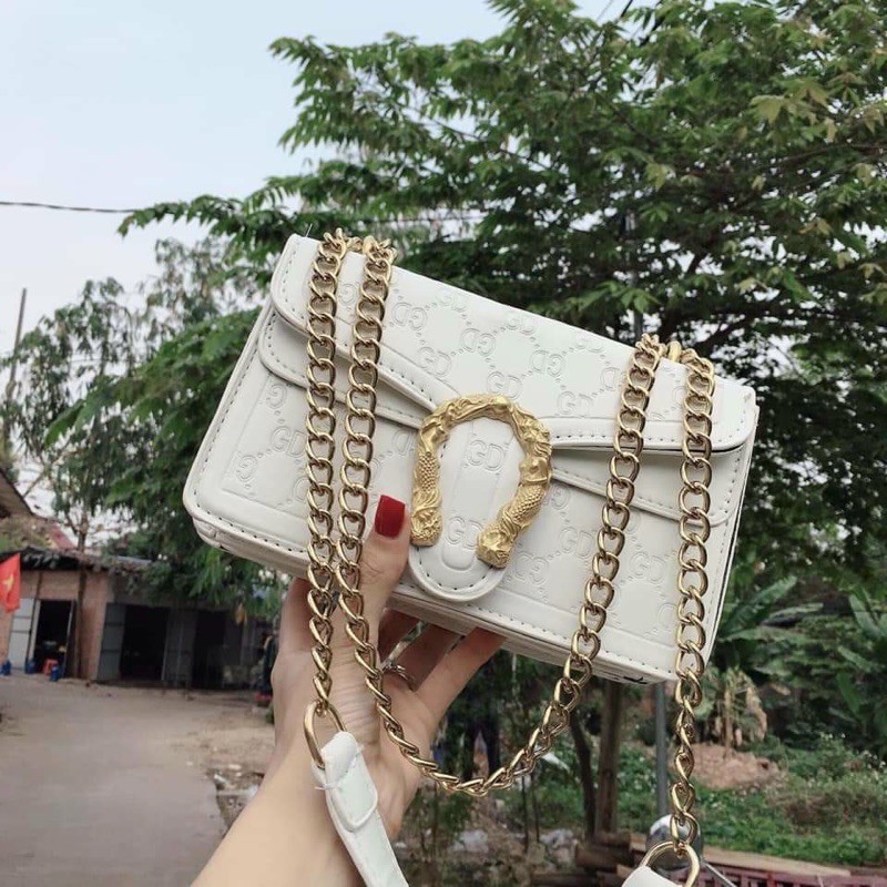 TÚI ĐẦU RỒNG GUCCI BẢN XÍCH PHỐI DA