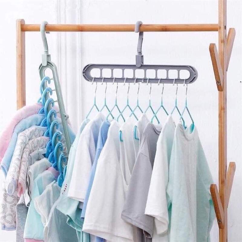 MÓC 9 LỖ ĐA NĂNG TREO TỦ QUẦN ÁO SÊU TIỆN LỢI