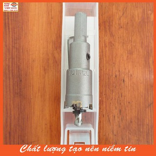 Mũi khoét lỗ sắt, thép, inox răng hợp kim 20mm tốt