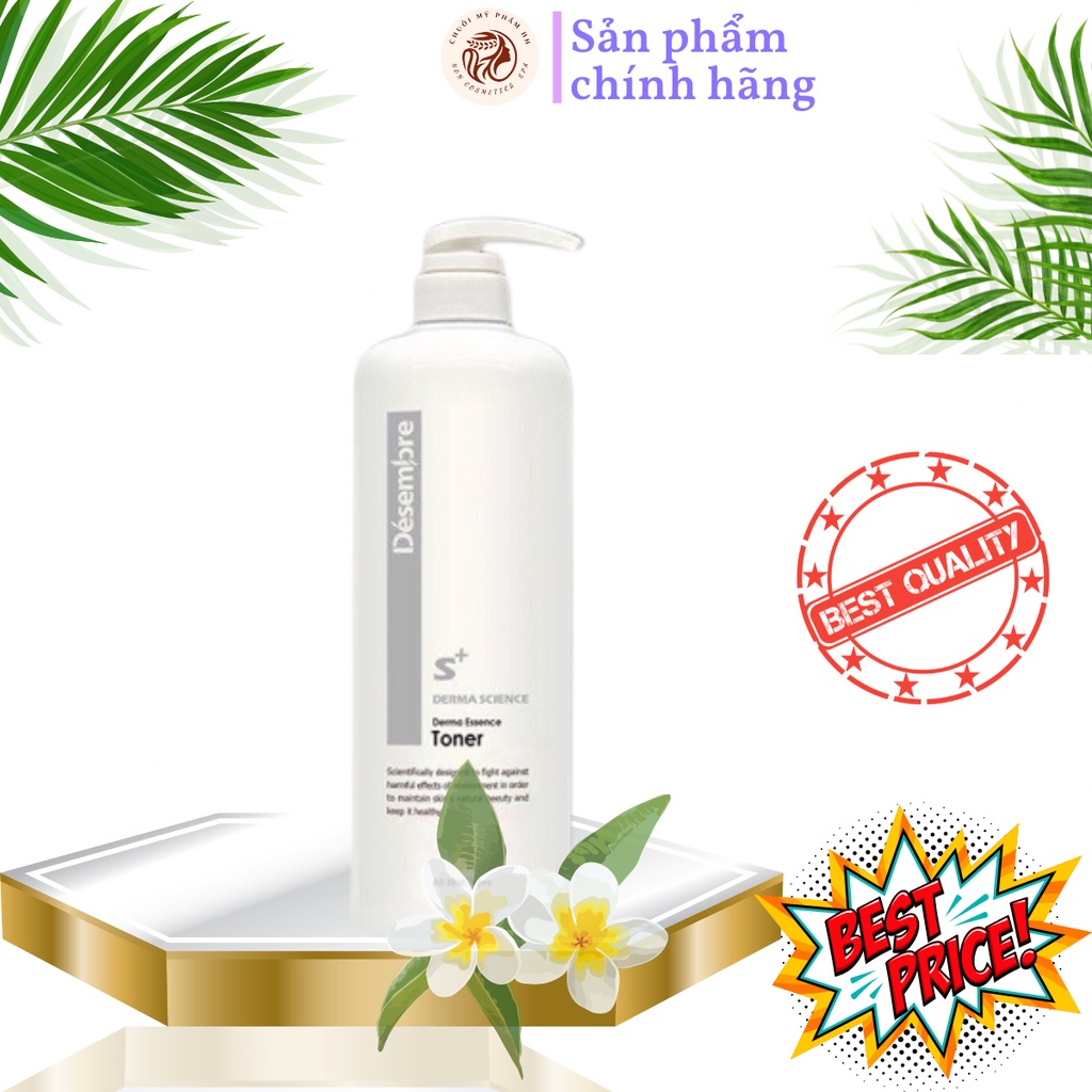 Nước Hoa Hồng Cấp Ẩm Desembre Derma Science Derma Essence Toner Dành Cho Da Khô 150ml/ 1000ml