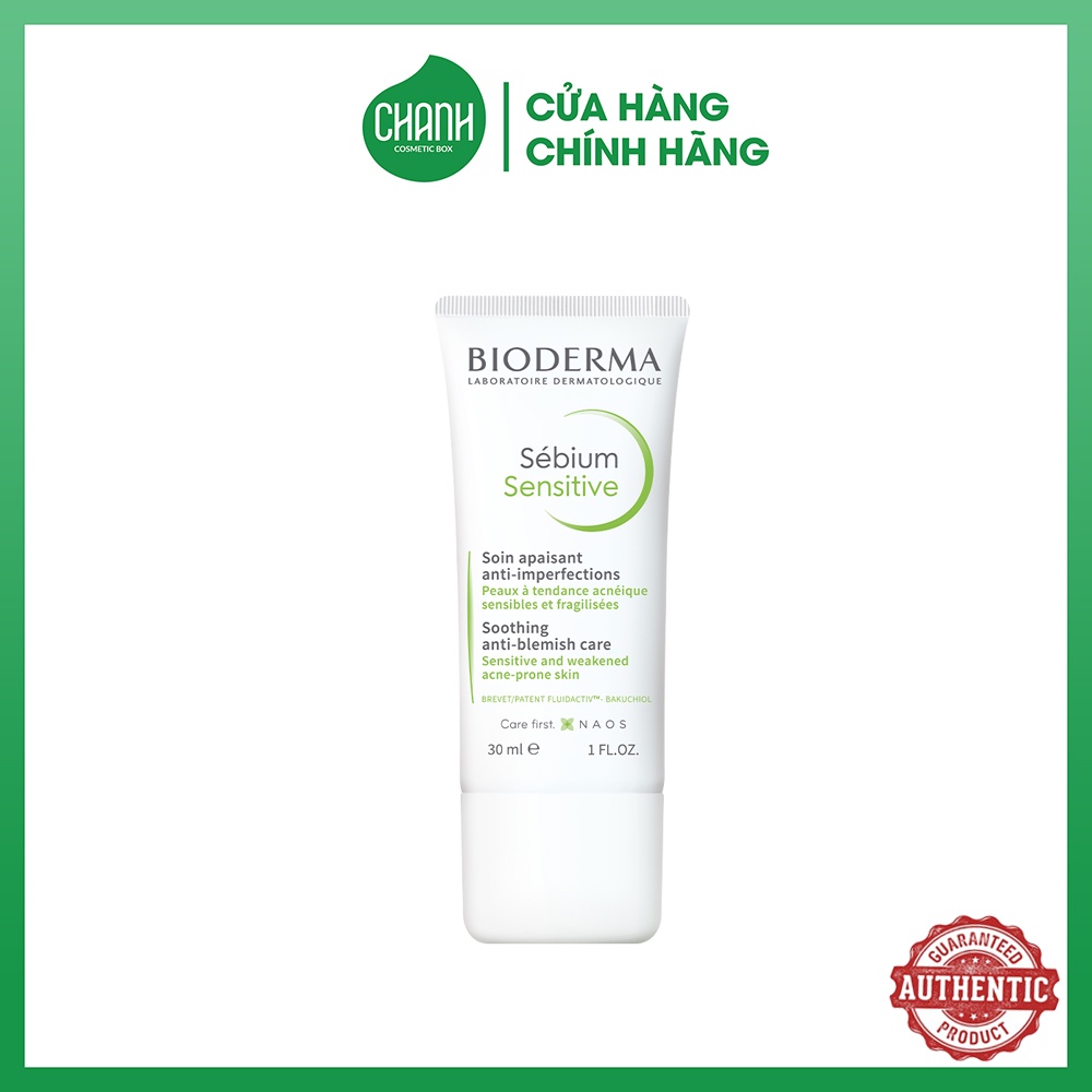 Kem Dưỡng Bioderma Sébium Sensitive Cho Da Mụn Nhạy Cảm 30ml