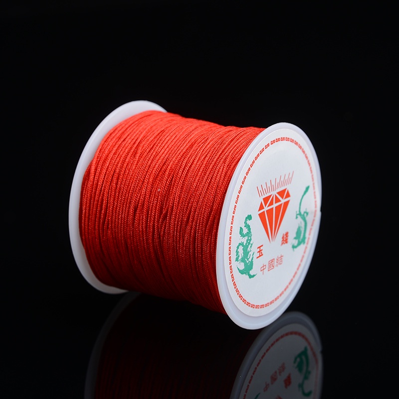 ⚠️ BÁN SỈ ⚠️ 25 màu: Cuộn dây đan vòng handmade 0.8mm loại 1 - hàng tốt TH102