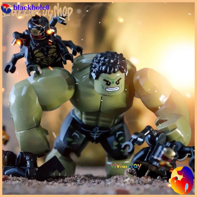 BH Lego Hulk Outrider Iron Man Thor Spiderman Thanos Avengers Minifigures Building Blocks Toys Compatible Lego Marvel