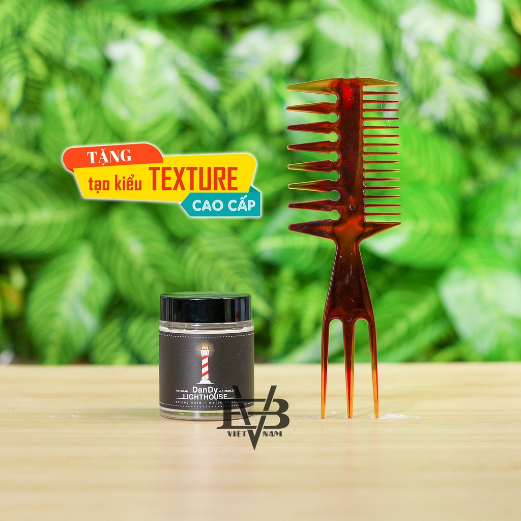 Sáp vuốt tóc Dandy LightHouse 110g + Tặng kèm lược tạo kiểu Texure cao cấp