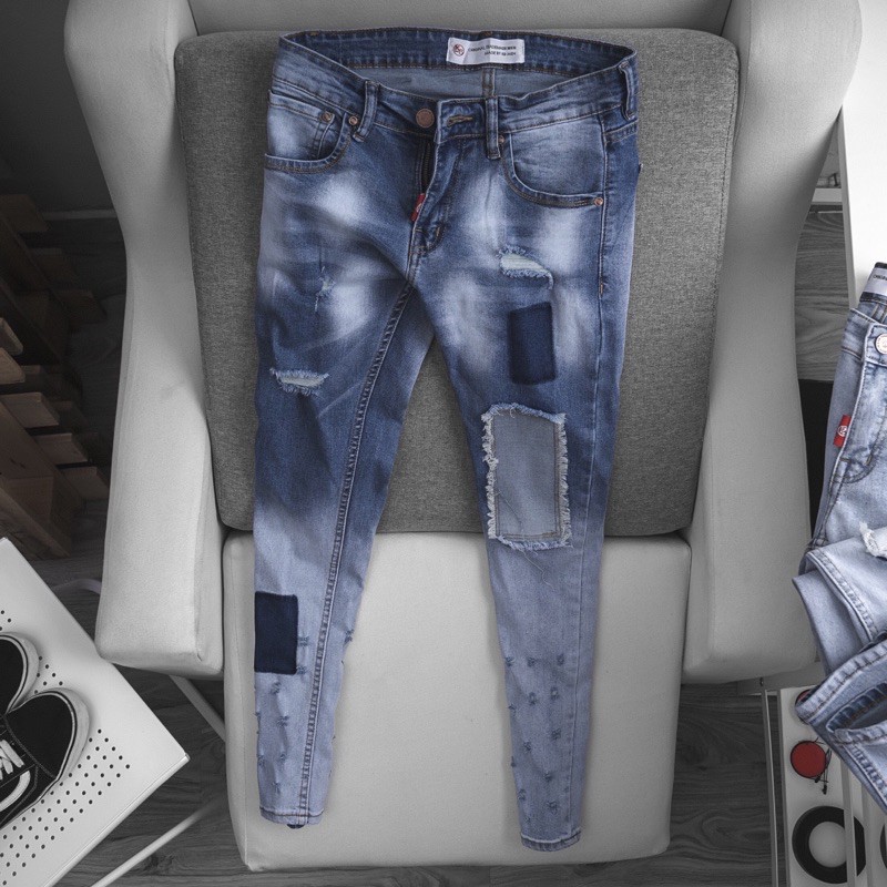 [⚡Tặng quà⚡] Quần Jean Nam Cao Cấp dáng skinny wash phong cách