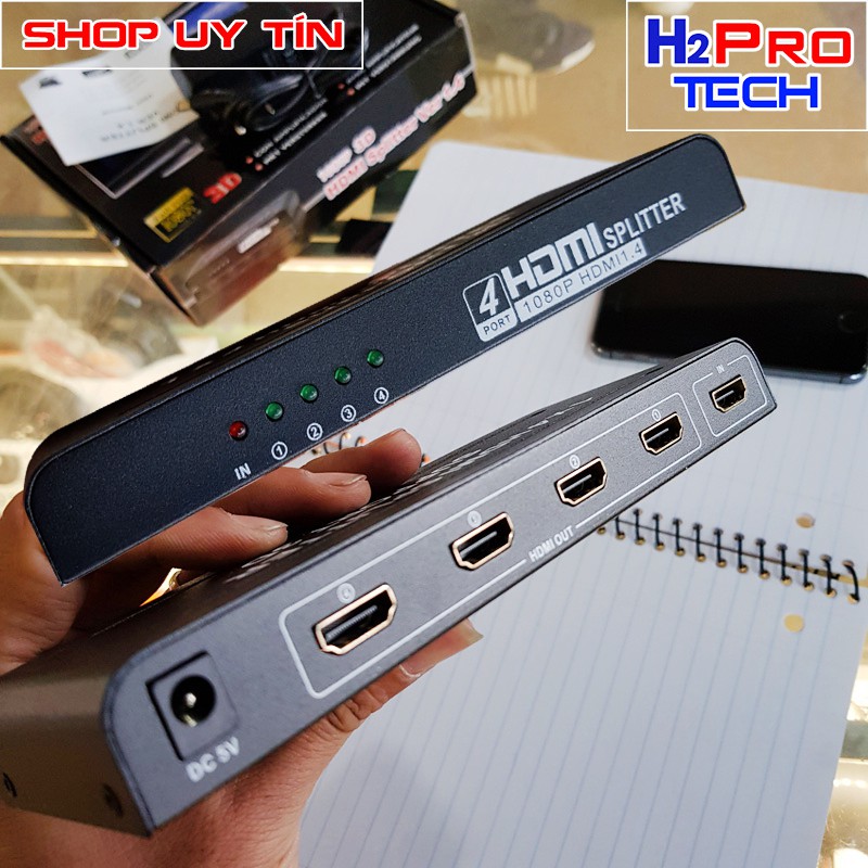  Bộ Chia HDMI 1 Ra 4 – HDMI Splitter 1x4 Chính hãng