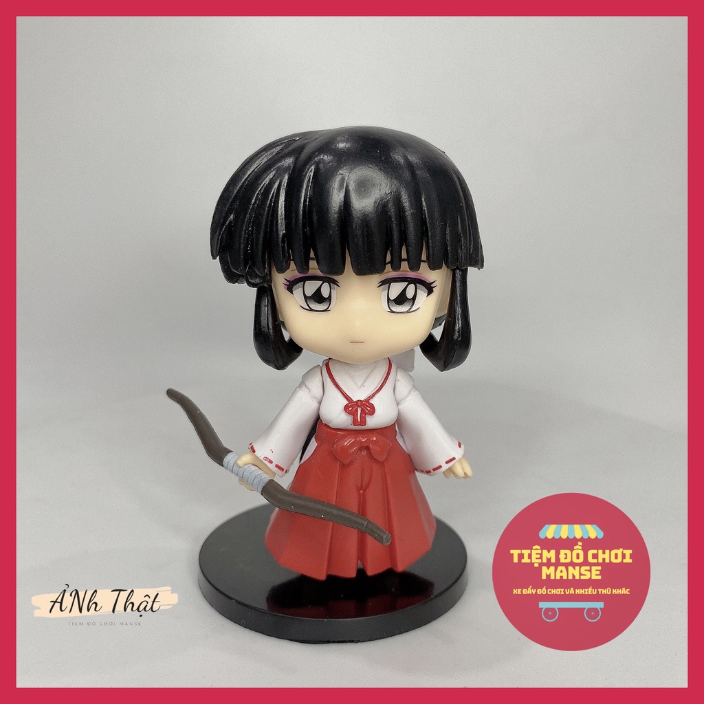 Set mô hình mẫu to 8cm Inuyasha Khuyển Dạ xoa Sesshomaru Kagome Kikyo
