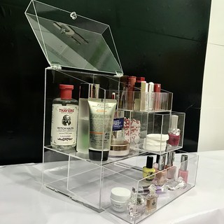 Tủ đựng mỹ phẩm có nắp chống bụi size lớn