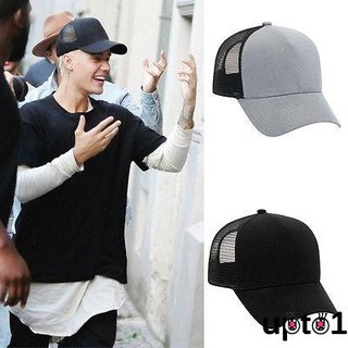 Mũ Lưỡi Trai Vải Nỉ Có Lưới Điều Chỉnh Được Phong Cách Justin Bieber essentials