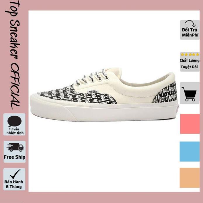 Hot Sale 80% ẢNH THẬT - GIÀY VANS FOG FEAR OF GOD LÓT GÓT DA TRẮNG NAM NỮ ( full box + freeship )
