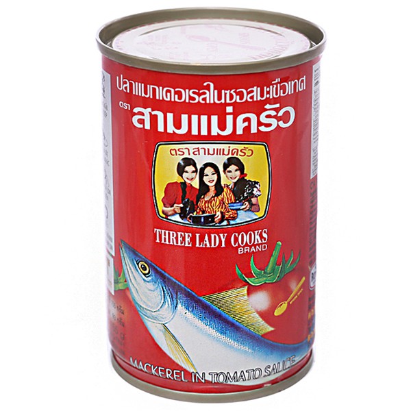 Cá nục xốt cà 3 Cô Gái hộp 155g