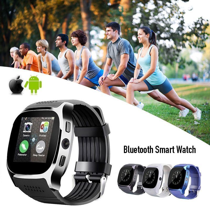 Đồng Hồ Thông Minh T8 Kết Nối Bluetooth Có Camera Hỗ Trợ Thẻ Sim Cho Iphone Samsung