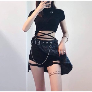 Thắt lưng khoen kèm chain