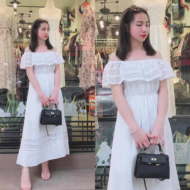 Váy maxi trắng các loại