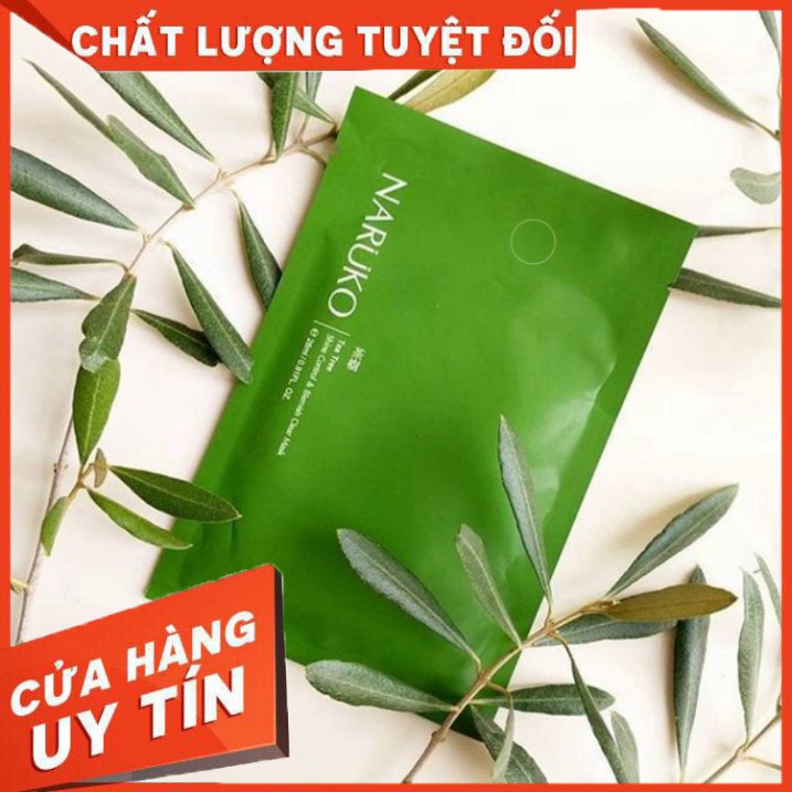 GIẢM GIÁ  (Bản Đài) Hộp 8 miếng mặt nạ Naruko tràm trà kiểm soát dầu và mụn 26ml/miếng - Cila House GIẢM GIÁ