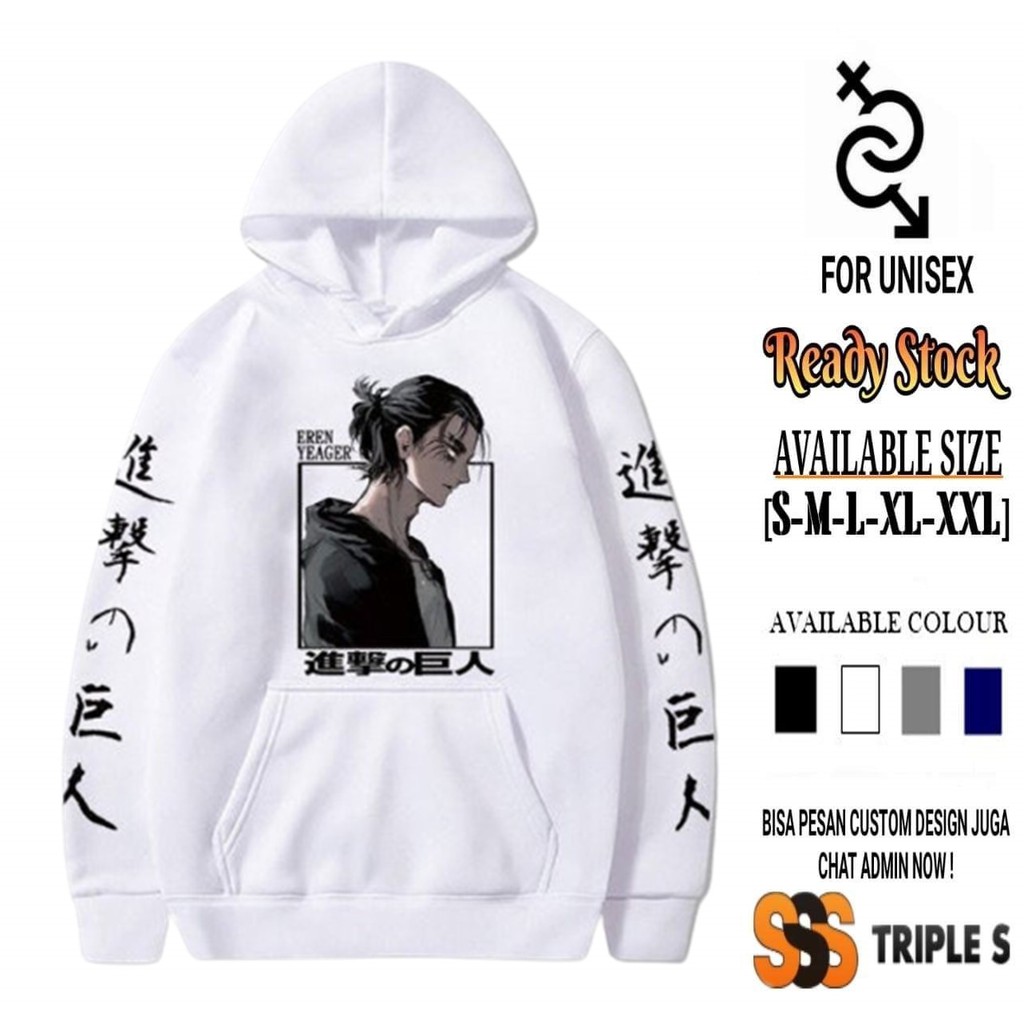 Áo Hoodie In Hình Anime Eren Yeager Season 4 - Eren Jaeger Shingeki No Kyojin Attack On Titan