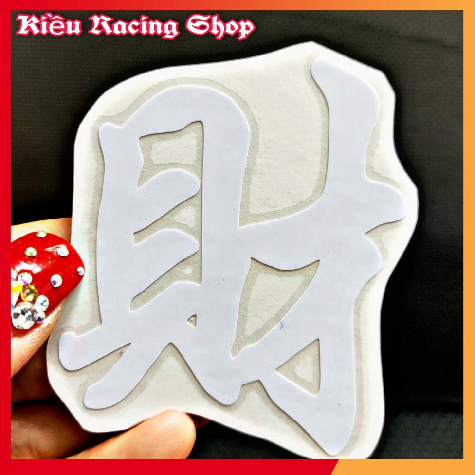 Tem chữ Tàu - Tem chữ Hoa dán xe máy