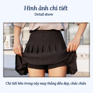 Chân váy xếp ly có quần trong