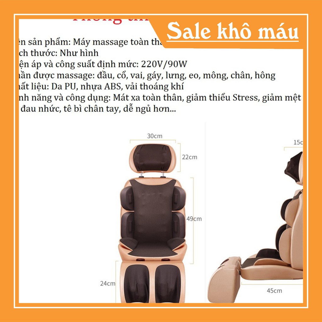 { Xả Kho Cắt Lỗ } Ghế massage hồng ngoại trị liệu Good Life - Dạng ghế ngồi cao cấp  ( Bảo hành 2 năm -Lỗi 1 đổi 1 )