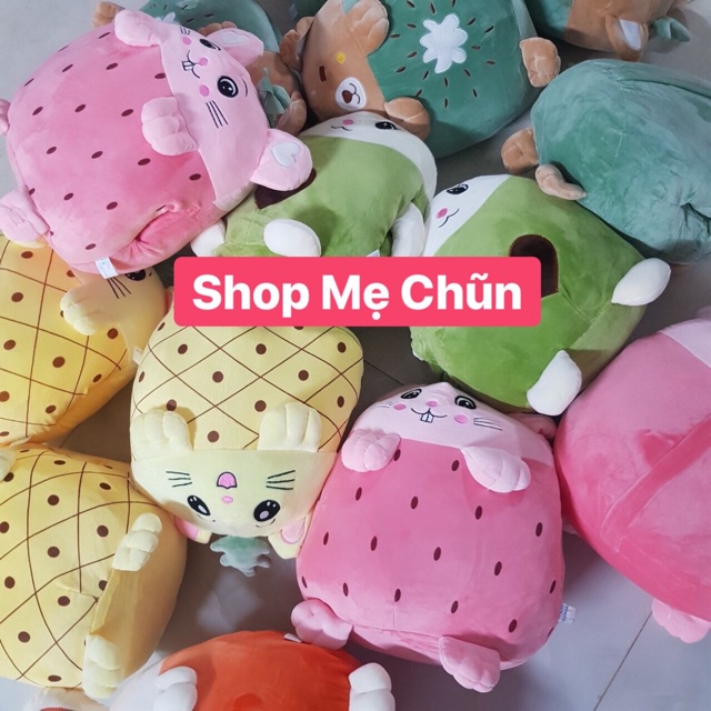 Bộ chăn và gối văn phòng hoa quả mẫu mới nhất( có ảnh chụp thật)