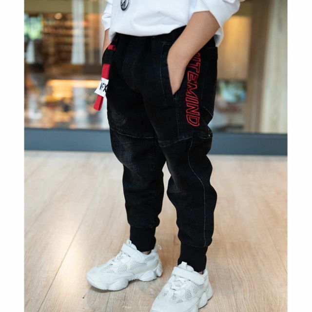 Quần Jogger bò lót lông cá tính cho bé trai