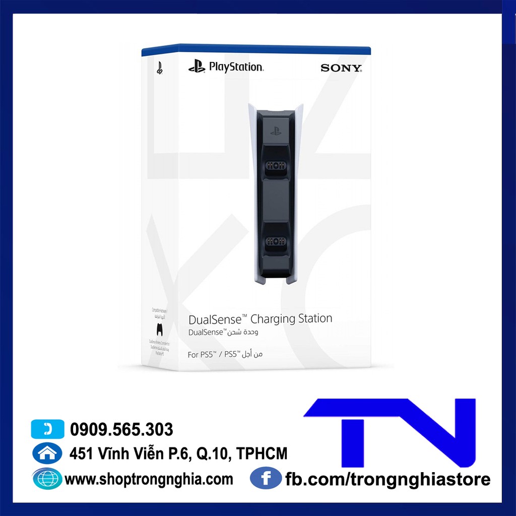 [Mã ELHAMS5 giảm 6% đơn 300K] Dock sạc tay cầm PS5 DualSense Charging Station - Hàng chính hãng Sony Việt Nam