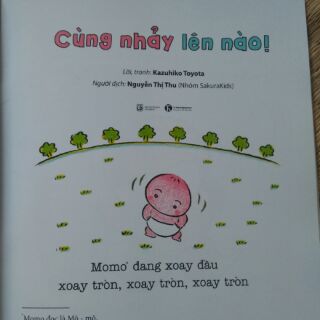 Sách - Ehon - Momo cùng nhảy lên nào