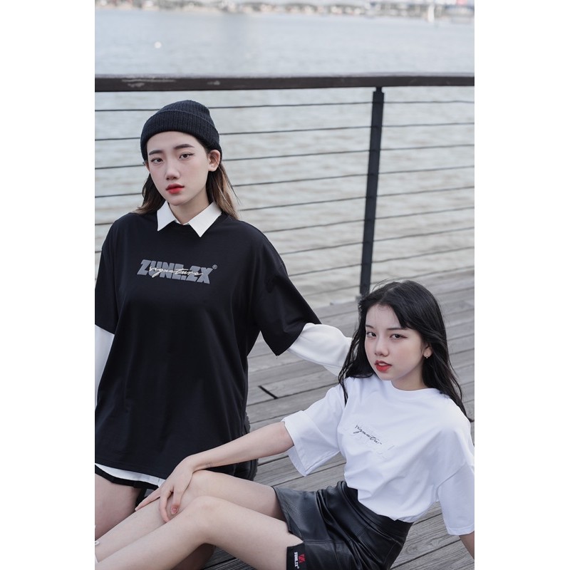 Áo thun nam nữ thiết kế Premium Signature Tee form rộng cotton tay ngắn - ZUNE.ZX | BigBuy360 - bigbuy360.vn