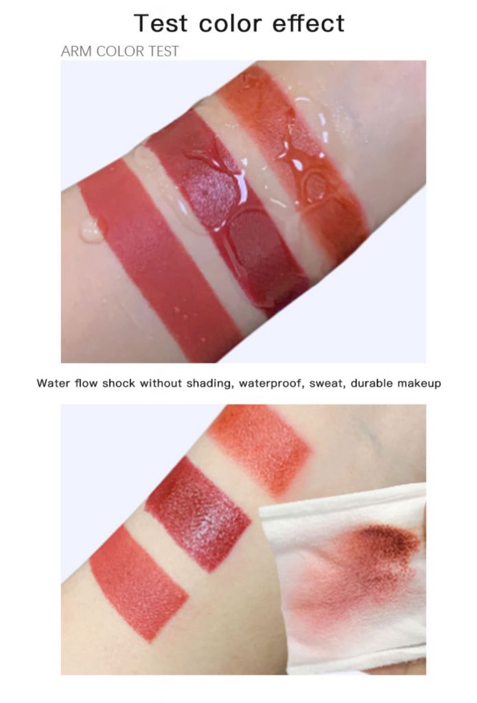 ☀☀☀ Hojo Sky Fantasy Three-Color Lipstick Silky Lip Full Color Waterproof Non-Stick Cup Easy to Color One Lipstick ☝☝☝