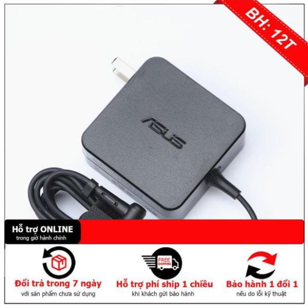 ( Hàng zin Vuông ) Sạc cho laptop ASUS 19V-3.42A đầu 5.5*2.5mm chân thường hình vuông