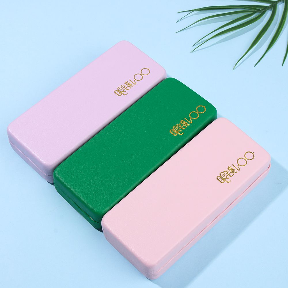 Hộp Đựng Mắt Kính Bằng Da PU Chống Thấm Nước Nhiều Màu Sắc Phong Cách Vintage