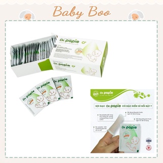 Gạc rơ lưỡi Dr Papie vệ sinh răng miệng / Rơ lưỡi Dr Papie cho bé