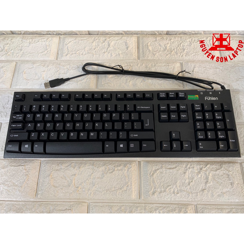 ⚡ Bàn phím rời có dây kết nối qua cổng USB Fuhlen L411 - màu Đen