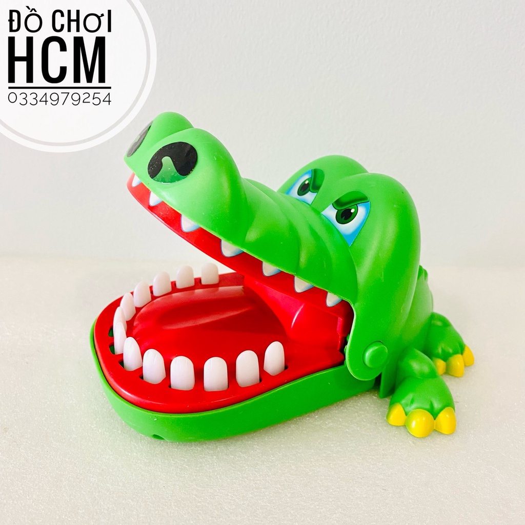 Đồ chơi khám răng cá sấu cắn tay vui nhộn dành cho bé giải trí giúp phát triển khả năng phản xạ cho bé