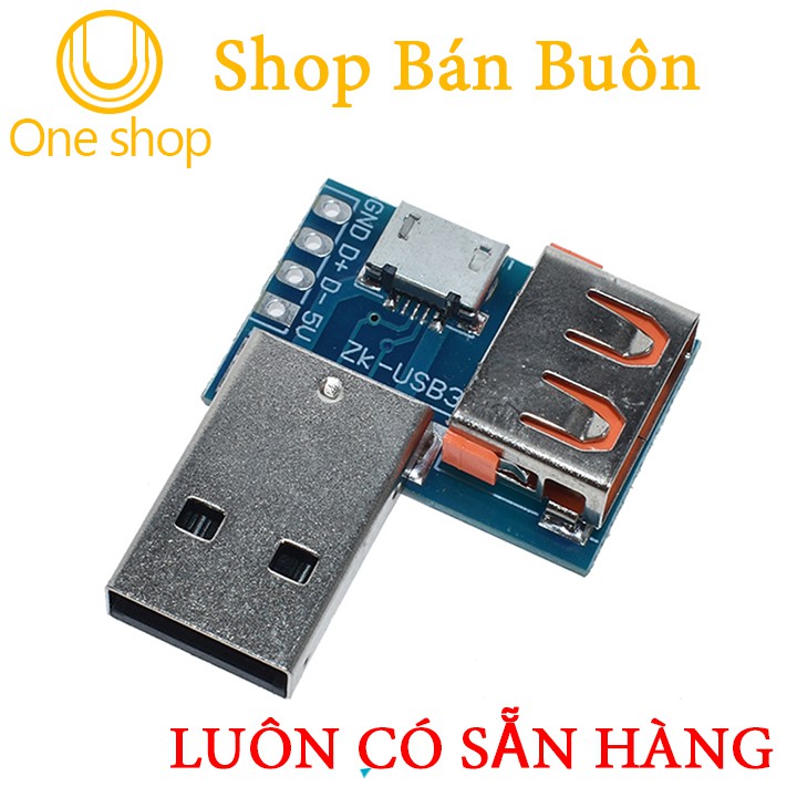 Mạch Chuyển Đổi USB Đực Sang USB Cái Và USB Micro