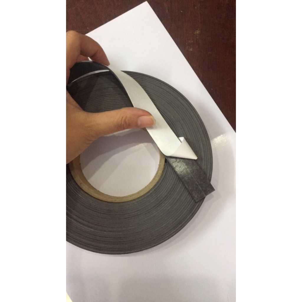 Nam châm dẻo cuộn có băng keo khổ rộng 20mm,25mm,30mm