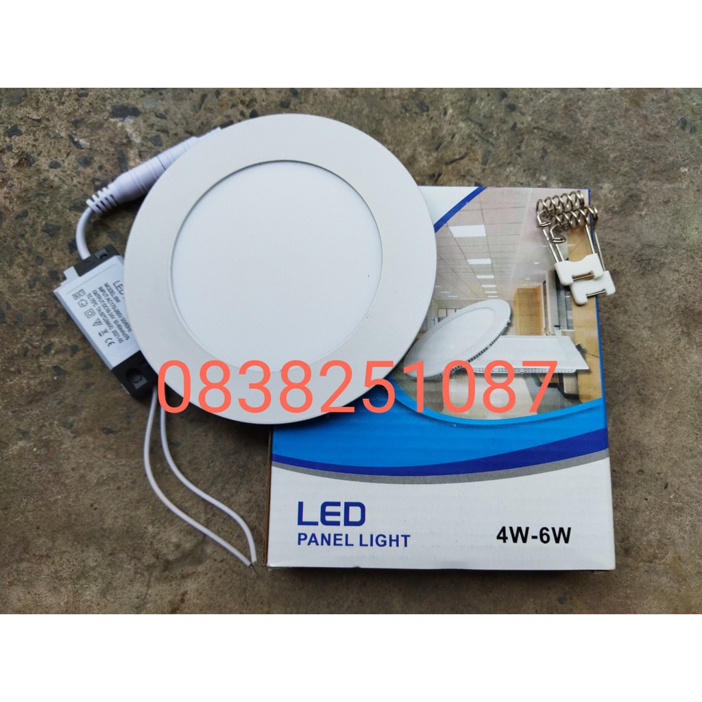 [COMBO] 10 Đèn Led Panel Âm Trần Siêu Mỏng 6w Tròn