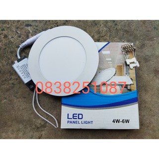 [COMBO] 10 Đèn Led Panel Âm Trần Siêu Mỏng 6w Tròn