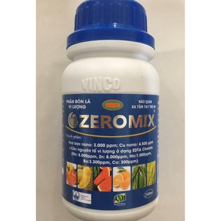 Phân bón lá nano bạc Zeromix - Sát khuẩn  - diệt nấm - Nhập khẩu: Nga