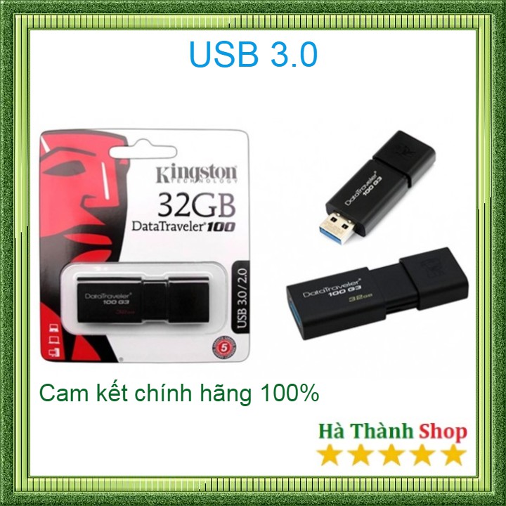 USB Kingston 32GB 3.0 DT1000G3 - Chính Hãng Bảo hành 5 năm