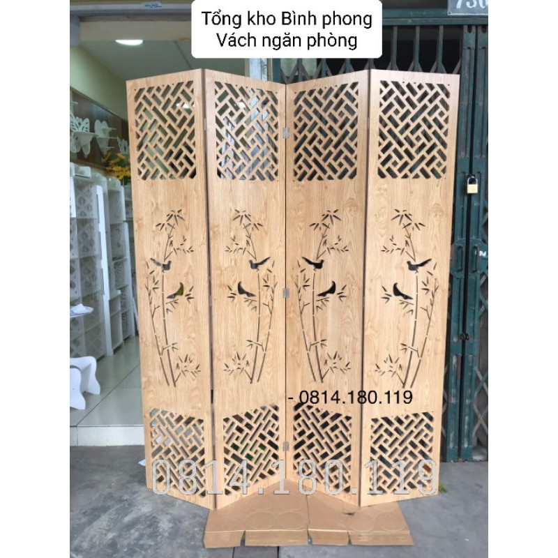 [XƯỞNG SX] Bình phong/ Vách ngăn phòng gỗ chắn phòng sang trọng (giá 1 tấm)