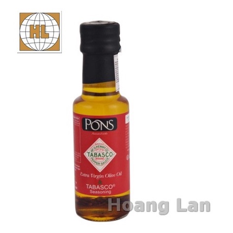 Dầu Olive Extra Virgin vị ớt Tabasco PONS 125ml - Tây Ban Nha