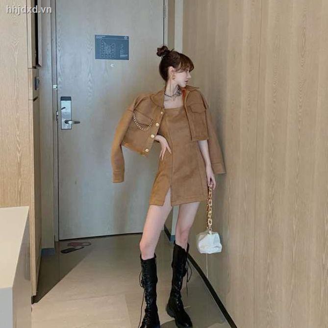 Bộ Áo Khoác Cardigan + Chân Váy Phong Cách Retro Thời Trang Mùa Đông 29