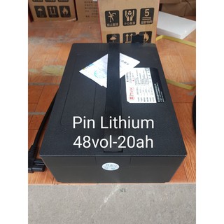 Khối Pin 48v20Ah kèm sẵn sạc đồng bộ - Pin Xe Điện- Pin Litium.