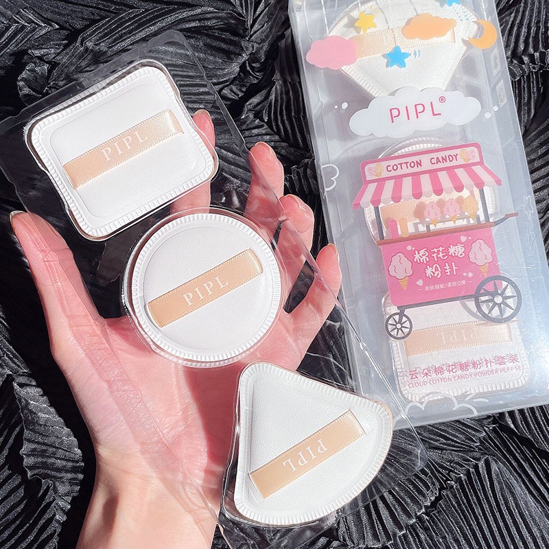 3pcs/set  PIPL  Marshmallow Puff Super Soft Liquid Foundation Puff Wet and Dry  Nội Địa Trung